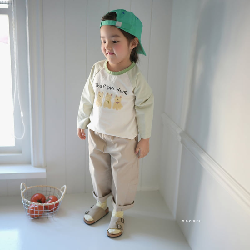 Neneru - Korean Baby Fashion - #babyootd - Doggie Raglan Tee - 6