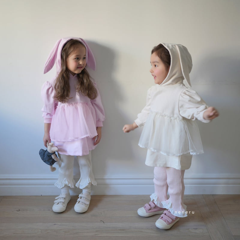 Neneru - Korean Baby Fashion - #babyoutfit - Rabbit Tulle One-piece