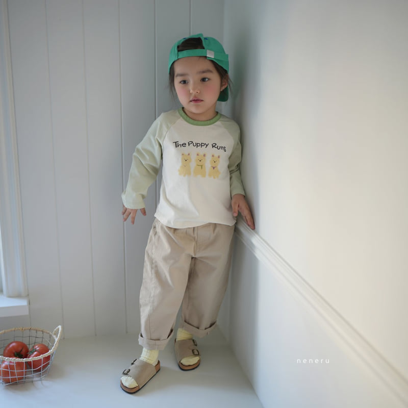 Neneru - Korean Baby Fashion - #babyoutfit - Doggie Raglan Tee - 7