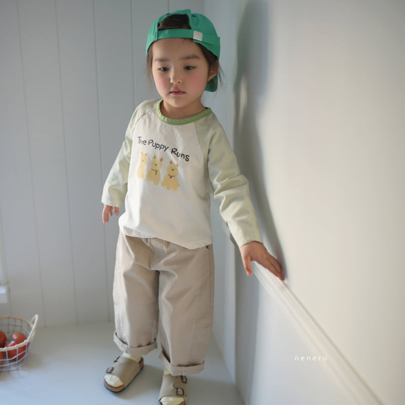 Neneru - Korean Baby Fashion - #babyoutfit - Doggie Raglan Tee - 8
