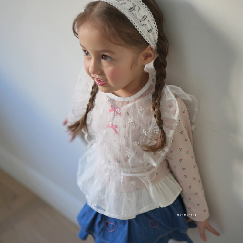 Neneru - Korean Baby Fashion - #babywear - Tulle Ribbon Vest - 5