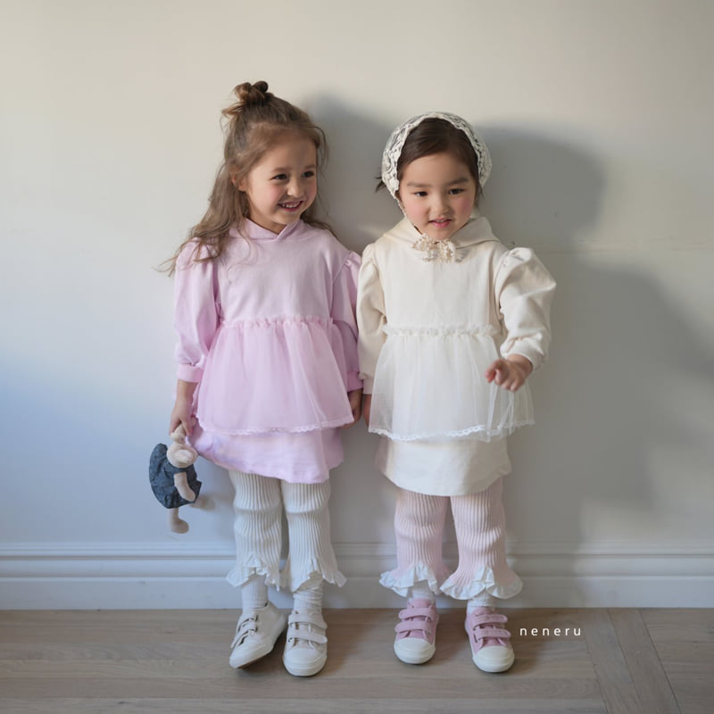 Neneru - Korean Baby Fashion - #onlinebabyboutique - Rabbit Tulle One-piece - 3