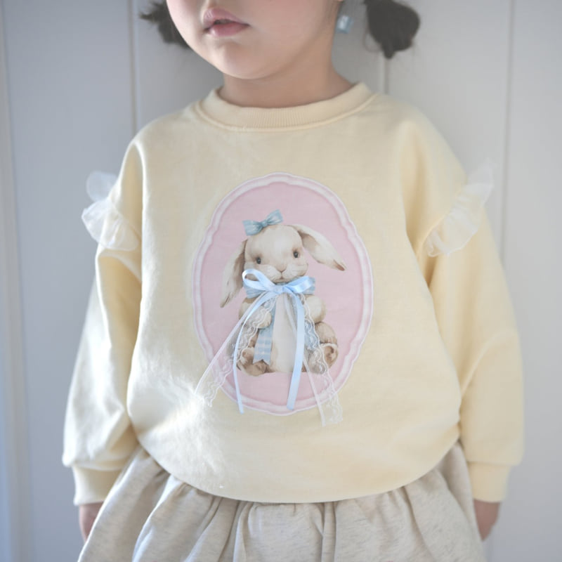 Neneru - Korean Baby Fashion - #onlinebabyboutique - Bunny Ribbon Tee - 2