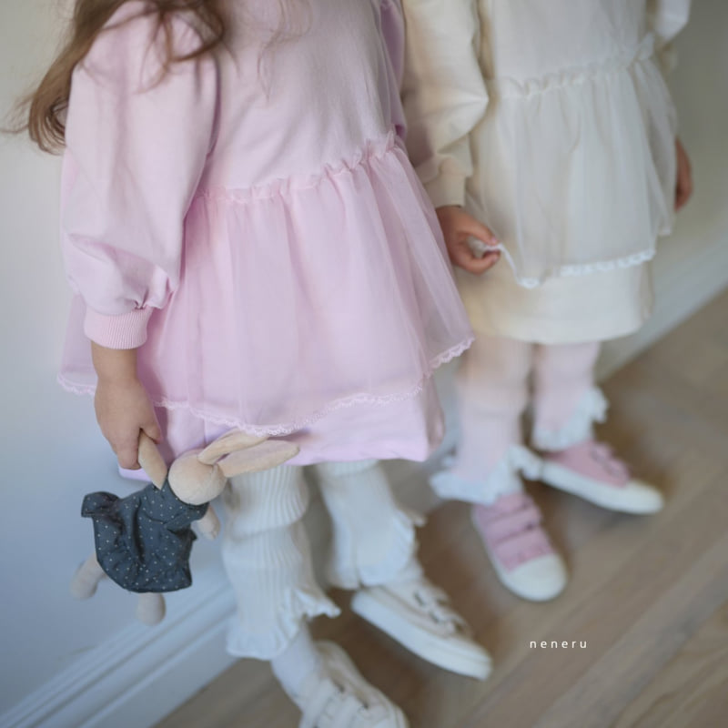 Neneru - Korean Baby Fashion - #onlinebabyboutique - Rabbit Tulle One-piece - 4
