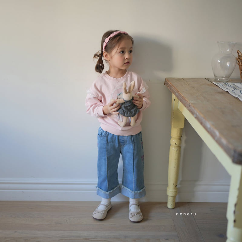 Neneru - Korean Baby Fashion - #onlinebabyshop - Bunny Ribbon Tee - 3