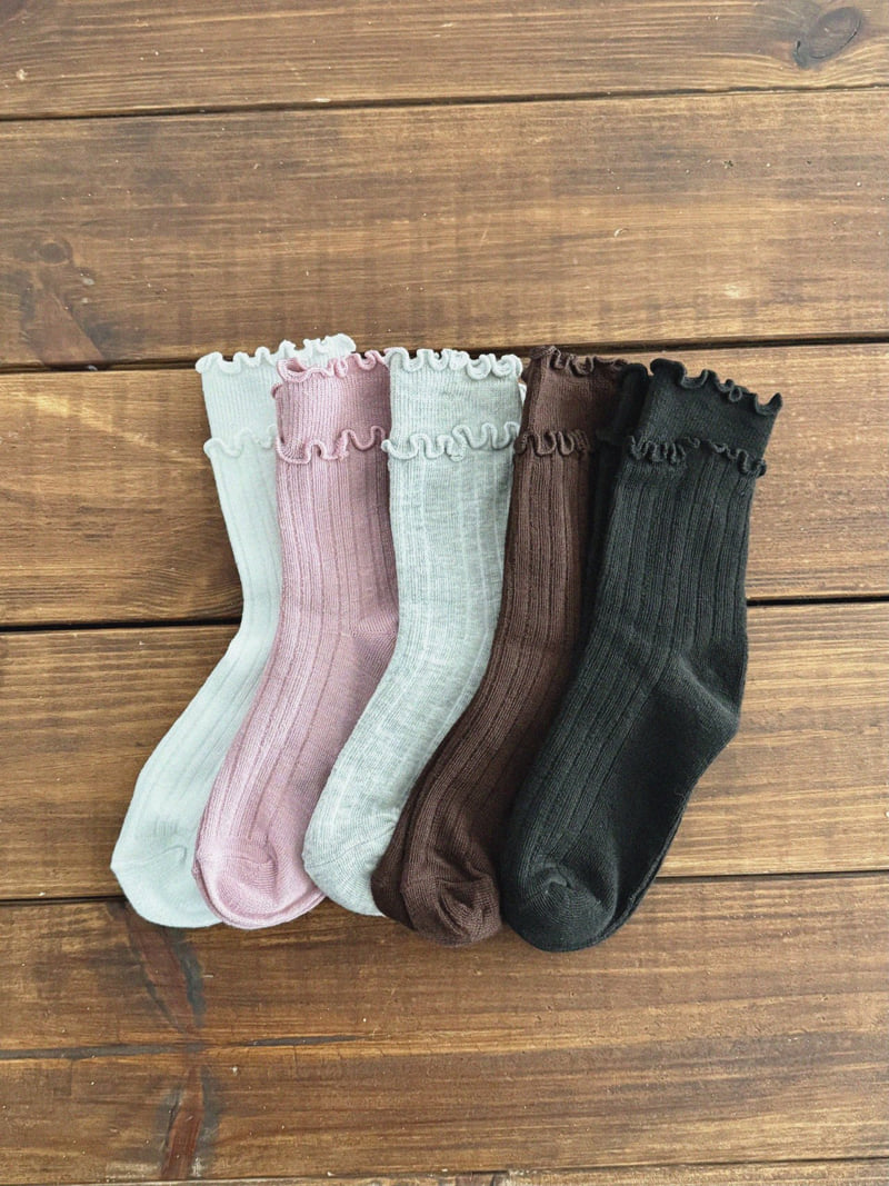 Night Bebe - Korean Children Fashion - #childofig - Wave Socks Set - 4