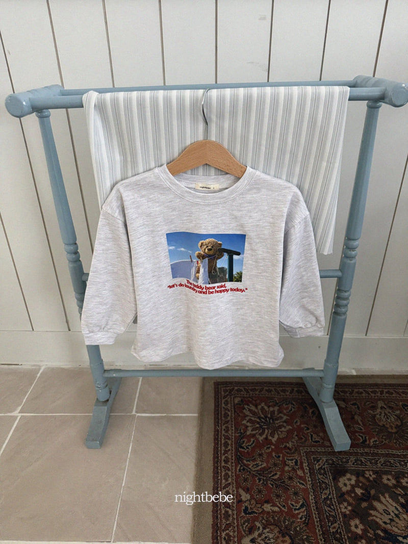 Night Bebe - Korean Children Fashion - #childofig - Bear Bear Tee