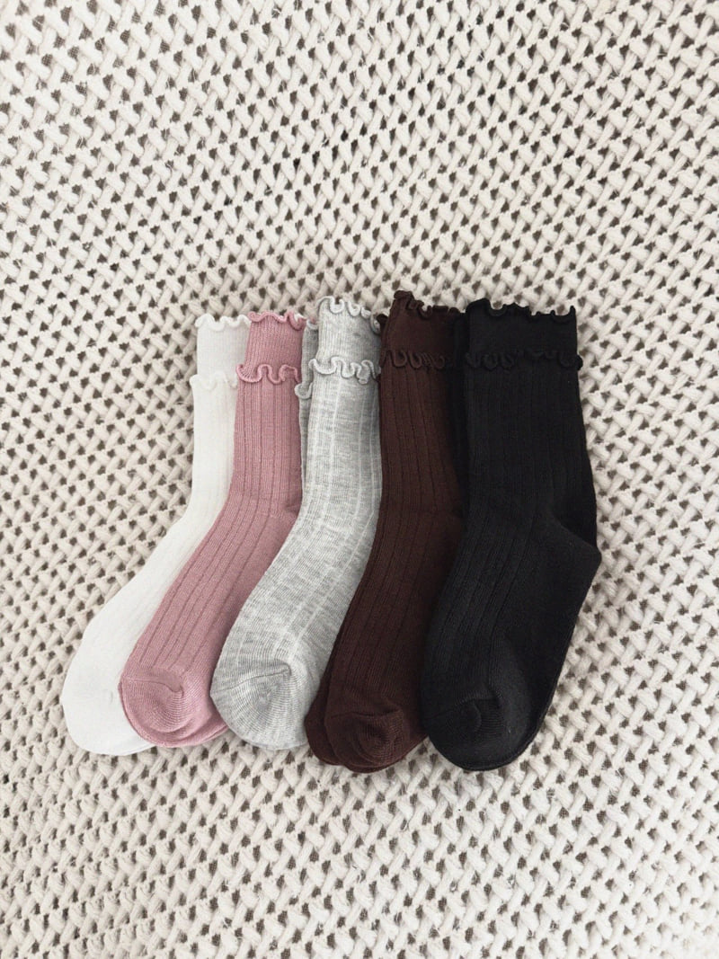 Night Bebe - Korean Children Fashion - #childrensboutique - Wave Socks Set - 5