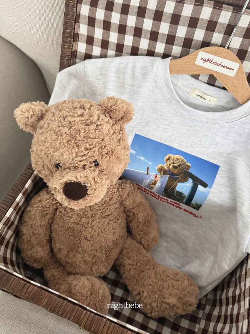 Night Bebe - Korean Children Fashion - #childrensboutique - Bear Bear Tee - 2