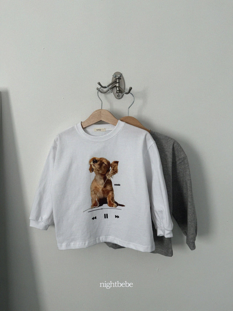 Night Bebe - Korean Children Fashion - #childrensboutique - Listening Tee