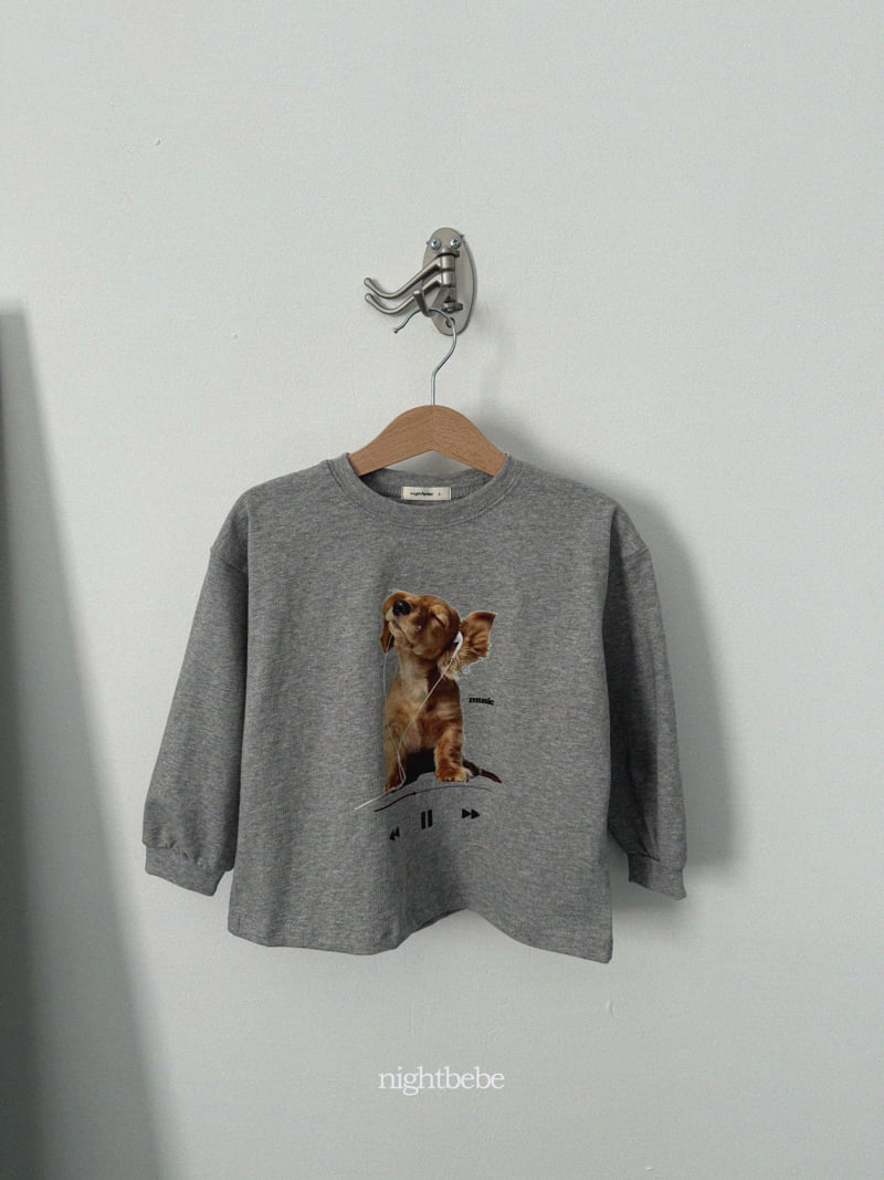 Night Bebe - Korean Children Fashion - #designkidswear - Listening Tee - 2