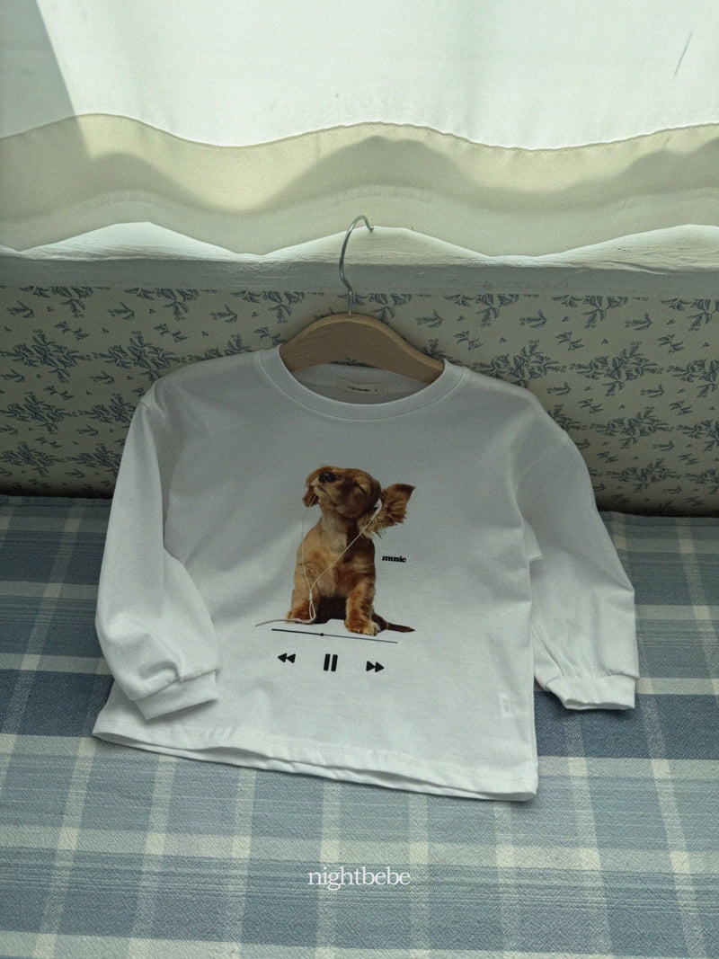 Night Bebe - Korean Children Fashion - #discoveringself - Listening Tee - 4