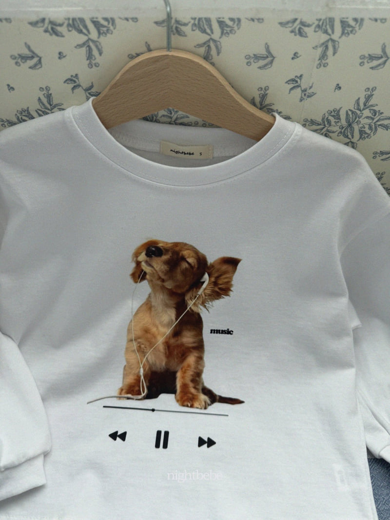 Night Bebe - Korean Children Fashion - #kidsshorts - Listening Tee - 5