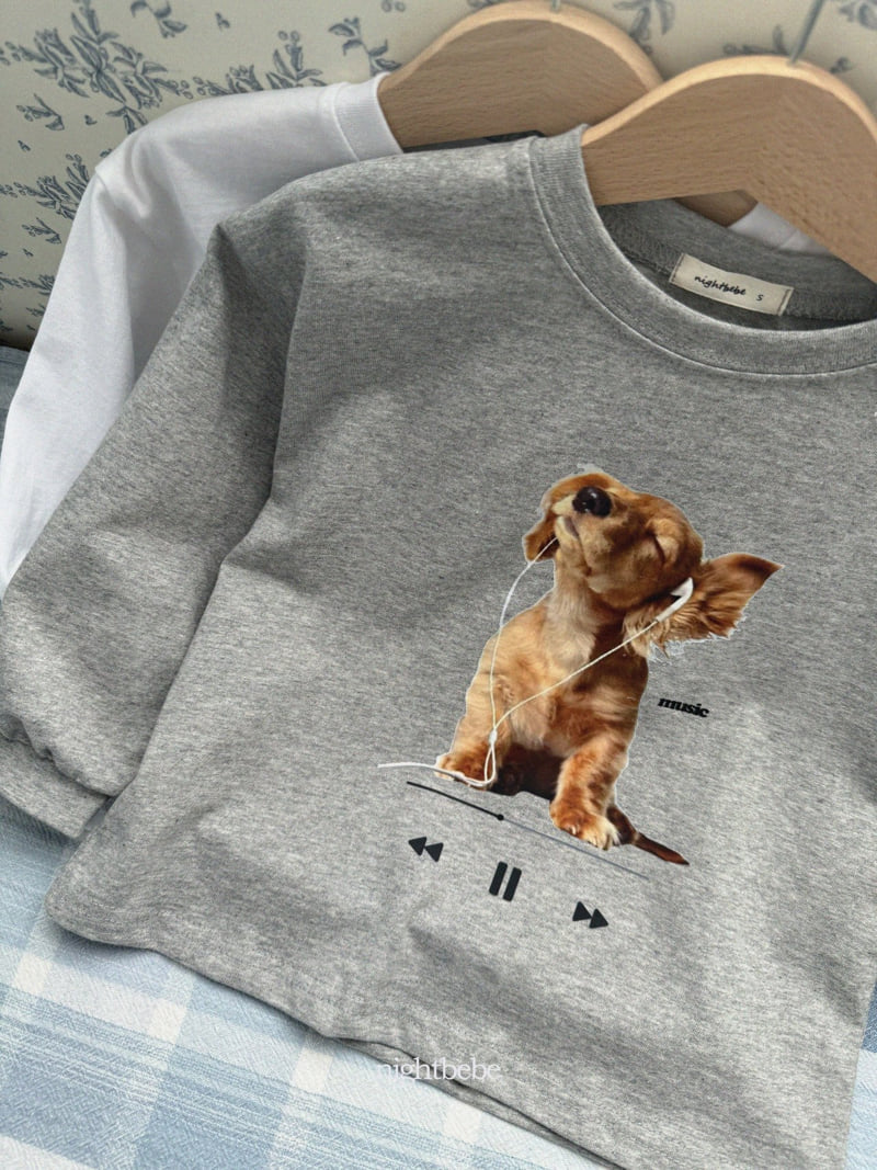 Night Bebe - Korean Children Fashion - #kidzfashiontrend - Listening Tee - 7