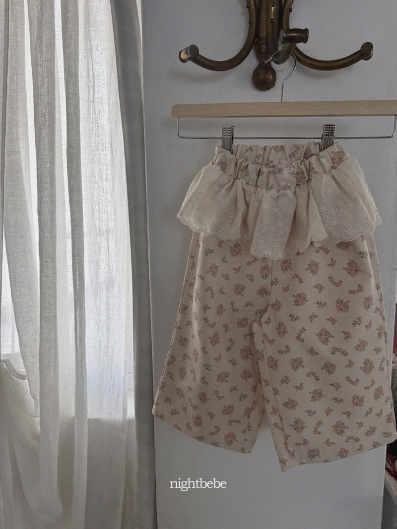 Night Bebe - Korean Children Fashion - #littlefashionista - Lace Pants - 8
