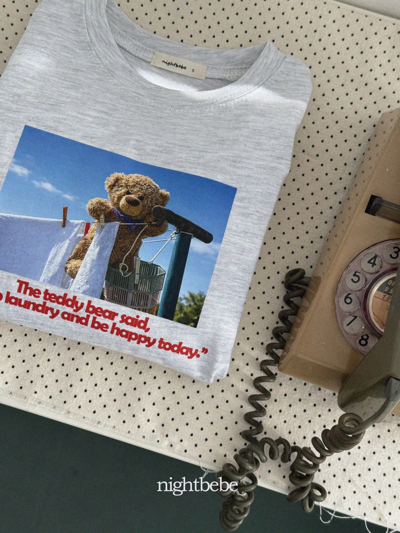 Night Bebe - Korean Children Fashion - #magicofchildhood - Bear Bear Tee - 11