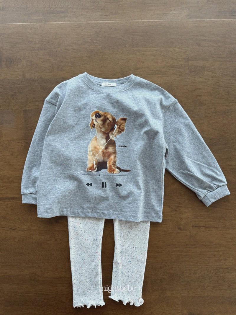 Night Bebe - Korean Children Fashion - #magicofchildhood - Listening Tee - 10