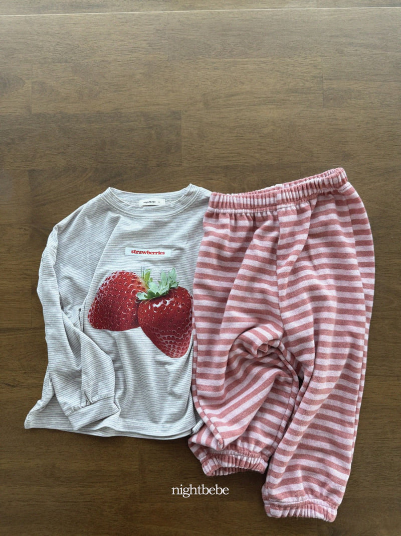 Night Bebe - Korean Children Fashion - #magicofchildhood - Strawberry Tee - 8