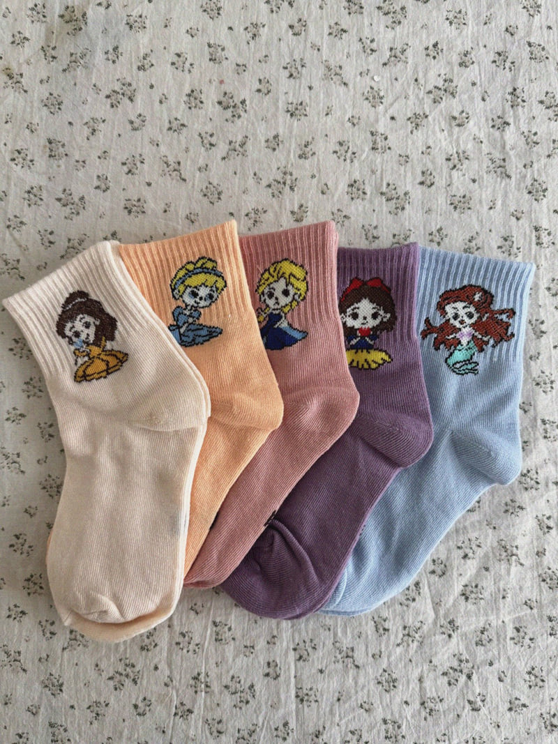 Night Bebe - Korean Children Fashion - #minifashionista - Princess Socks Set - 3
