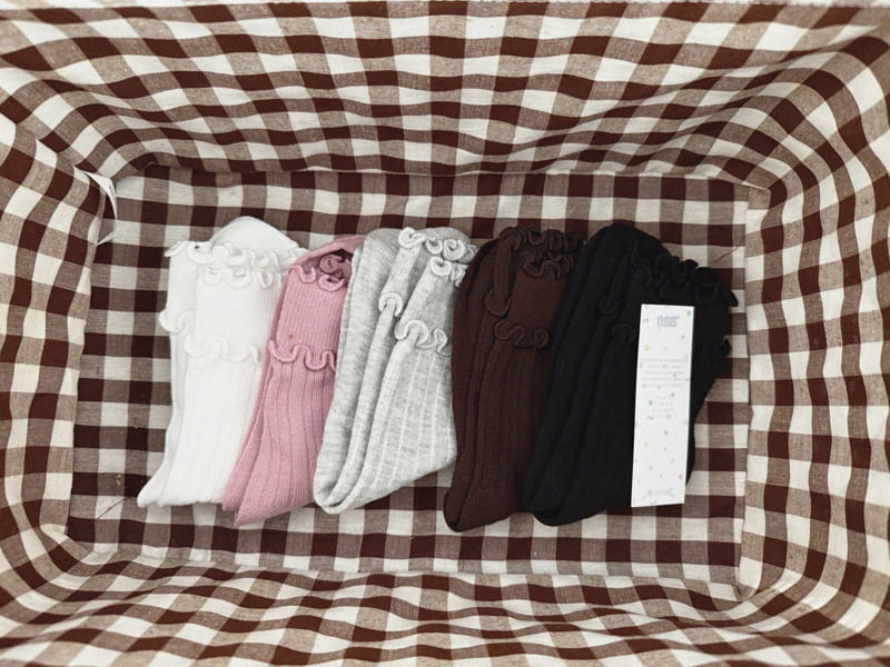Night Bebe - Korean Children Fashion - #minifashionista - Wave Socks Set