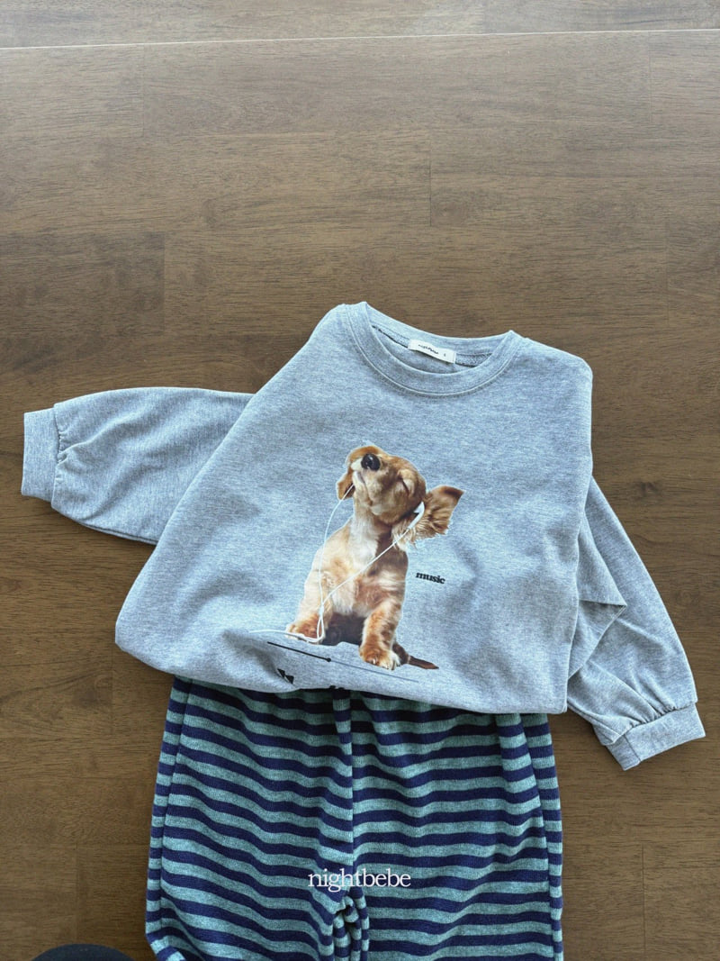Night Bebe - Korean Children Fashion - #minifashionista - Listening Tee - 11