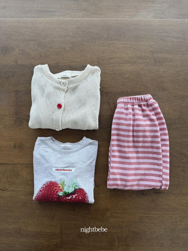 Night Bebe - Korean Children Fashion - #minifashionista - Strawberry Tee - 9