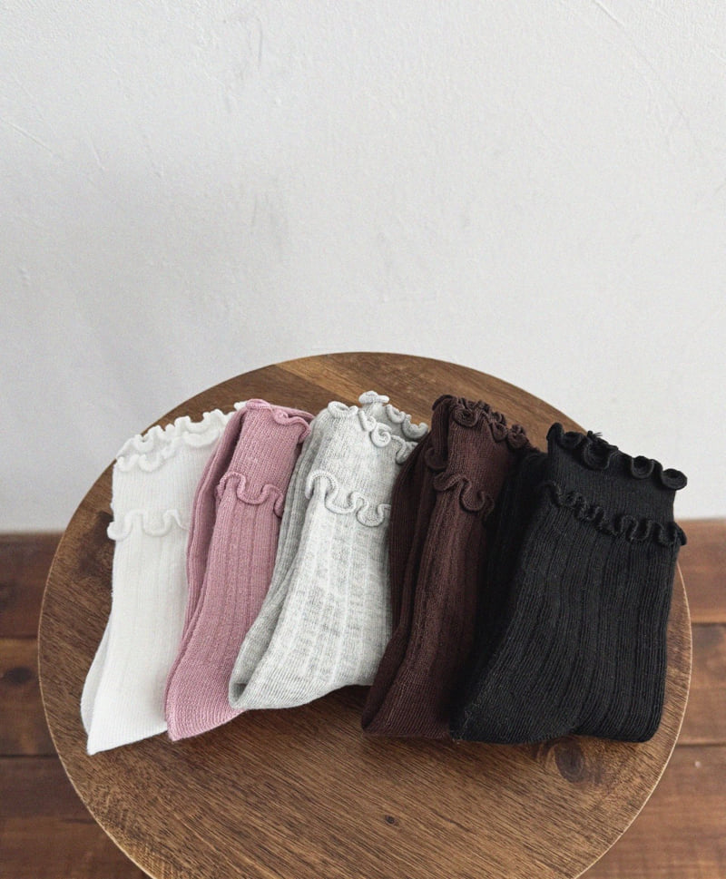Night Bebe - Korean Children Fashion - #prettylittlegirls - Wave Socks Set - 2