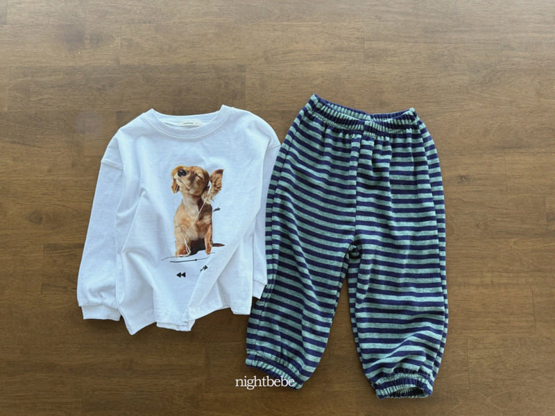 Night Bebe - Korean Children Fashion - #prettylittlegirls - Listening Tee - 12