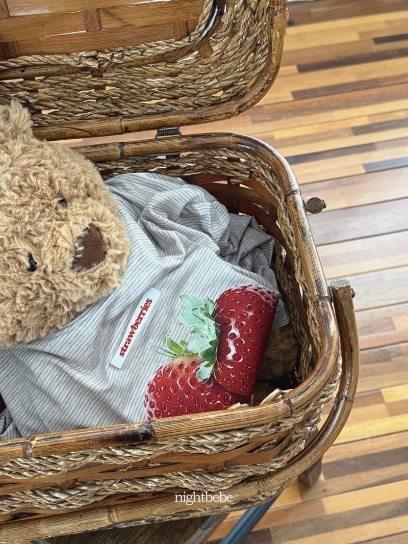 Night Bebe - Korean Children Fashion - #todddlerfashion - Strawberry Tee - 11