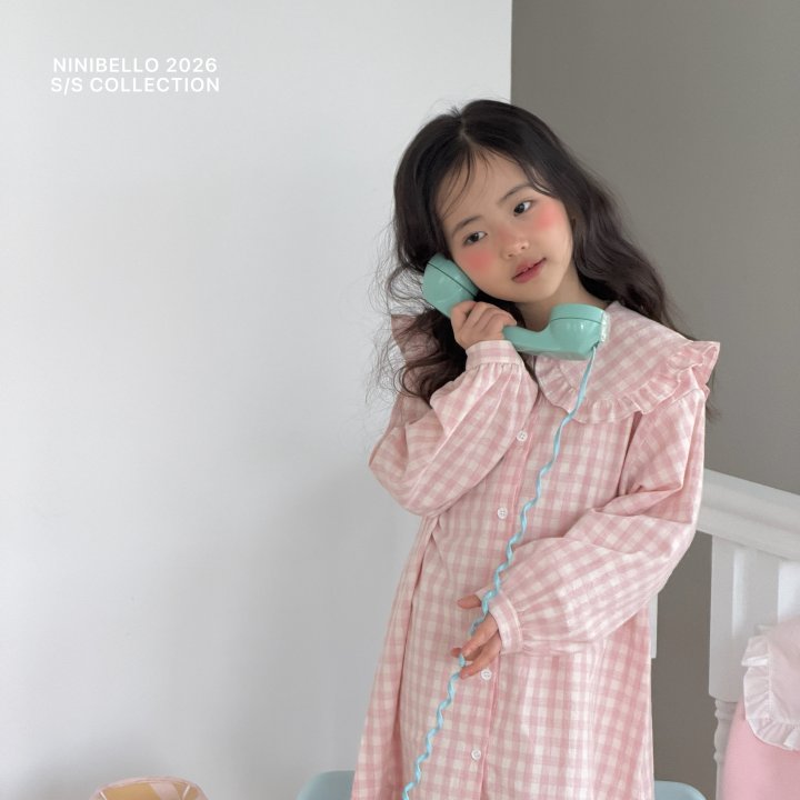 Ninibello - Korean Children Fashion - #Kfashion4kids - Chou-Chou Check One-piece - 6