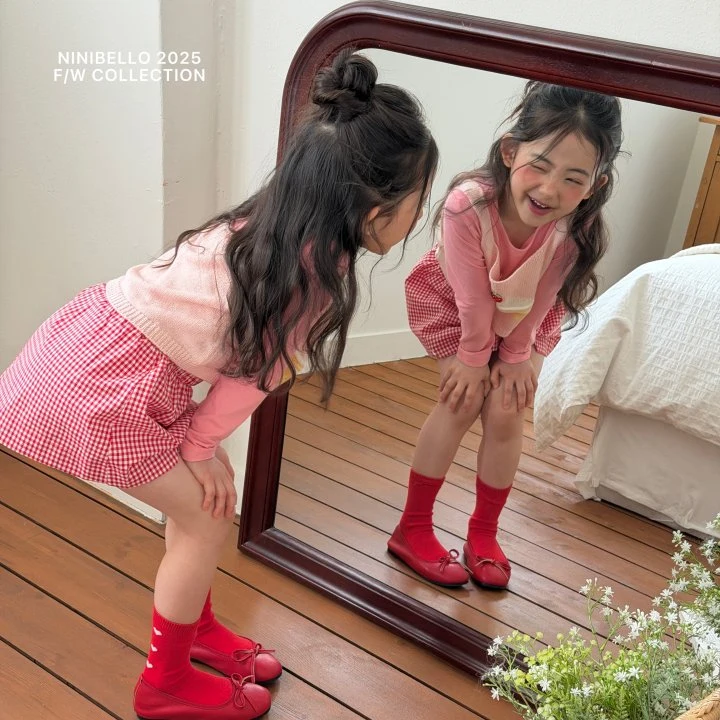 Ninibello - Korean Children Fashion - #childofig - Tangy Check Skirt - 3