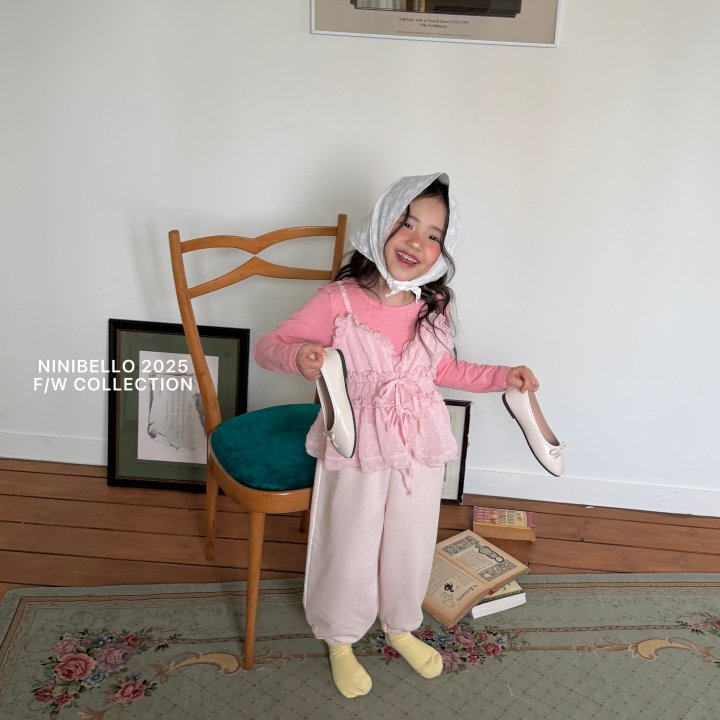 Ninibello - Korean Children Fashion - #designkidswear - Milk Lace Jogger Pants - 4