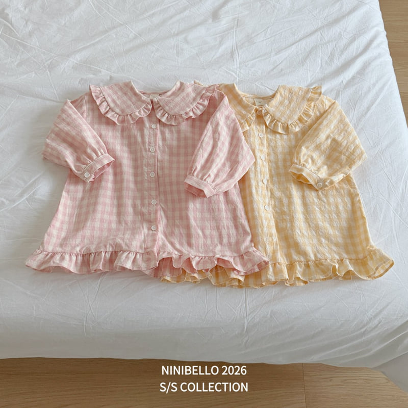 Ninibello - Korean Children Fashion - #discoveringself - Chou-Chou Check One-piece