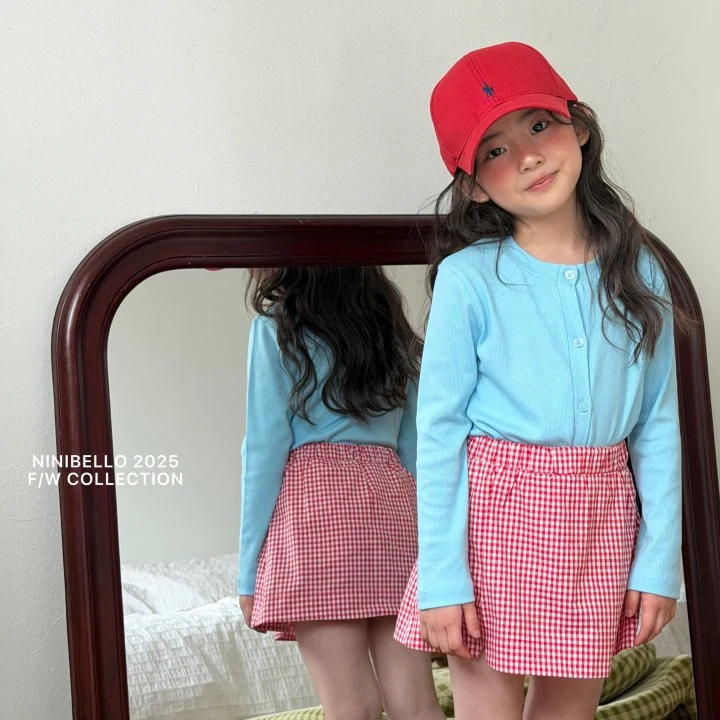 Ninibello - Korean Children Fashion - #kidsshorts - Tangy Check Skirt - 8