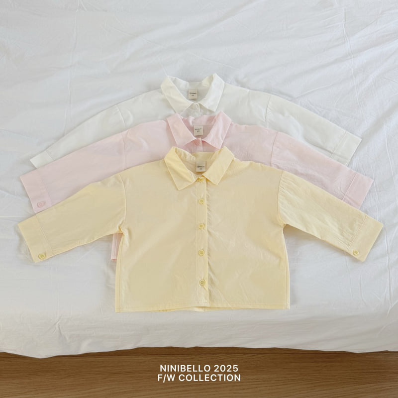 Ninibello - Korean Children Fashion - #kidsshorts - Vanilla Cotton Shirt