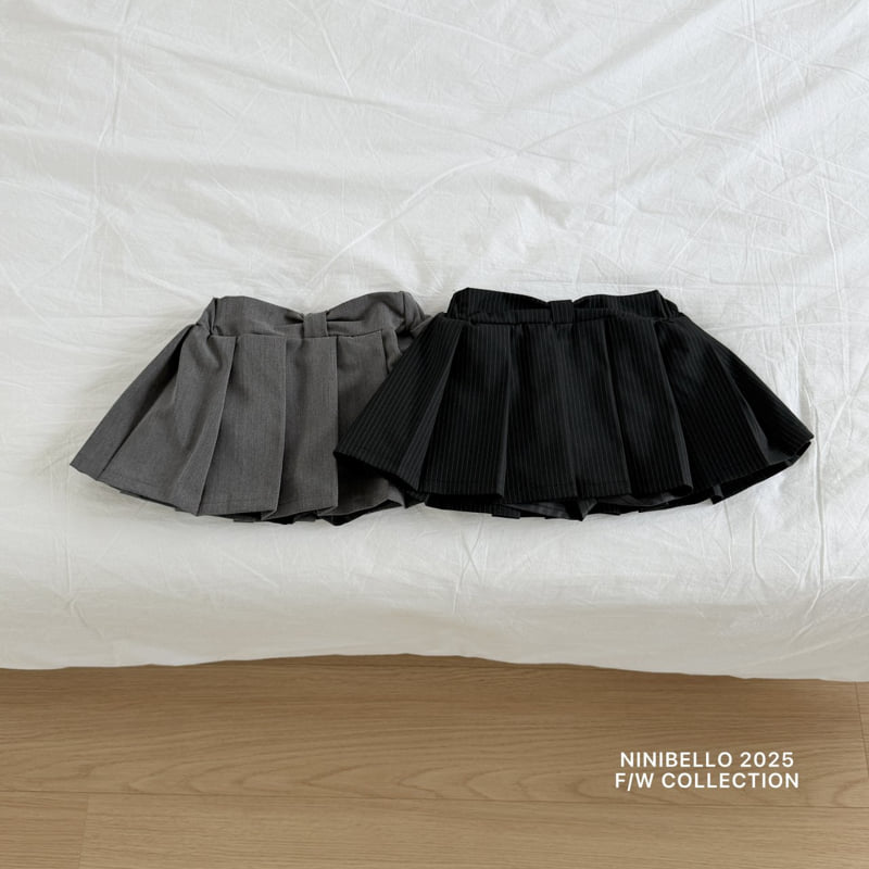 Ninibello - Korean Children Fashion - #kidsstore - Fine Ribbon Skirt