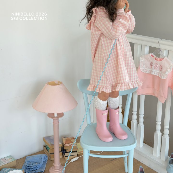 Ninibello - Korean Children Fashion - #kidsshorts - Chou-Chou Check One-piece - 4