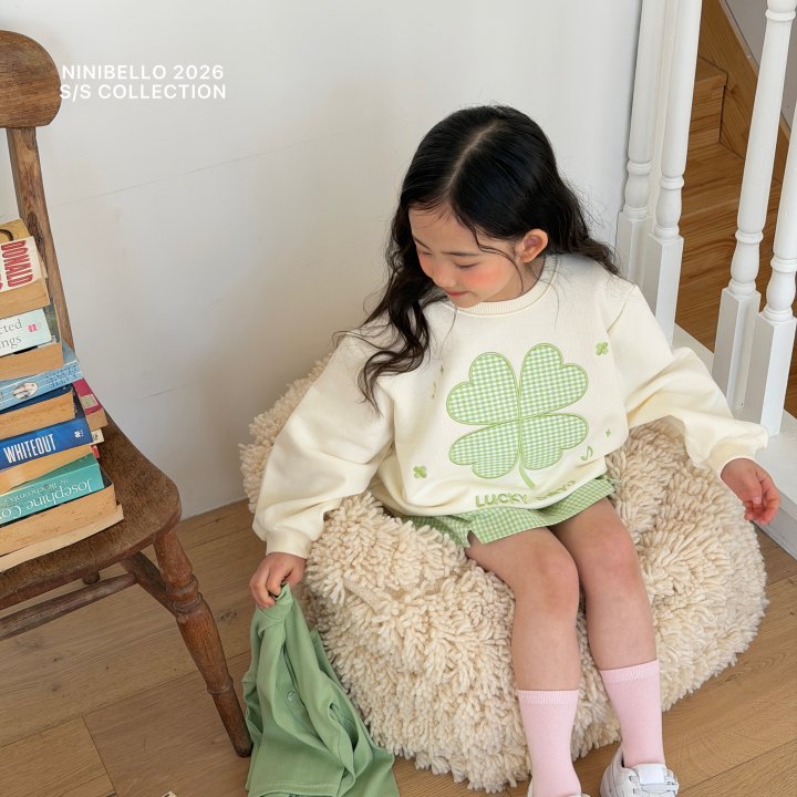 Ninibello - Korean Children Fashion - #kidsshorts - Lucky Sweatshirt - 4