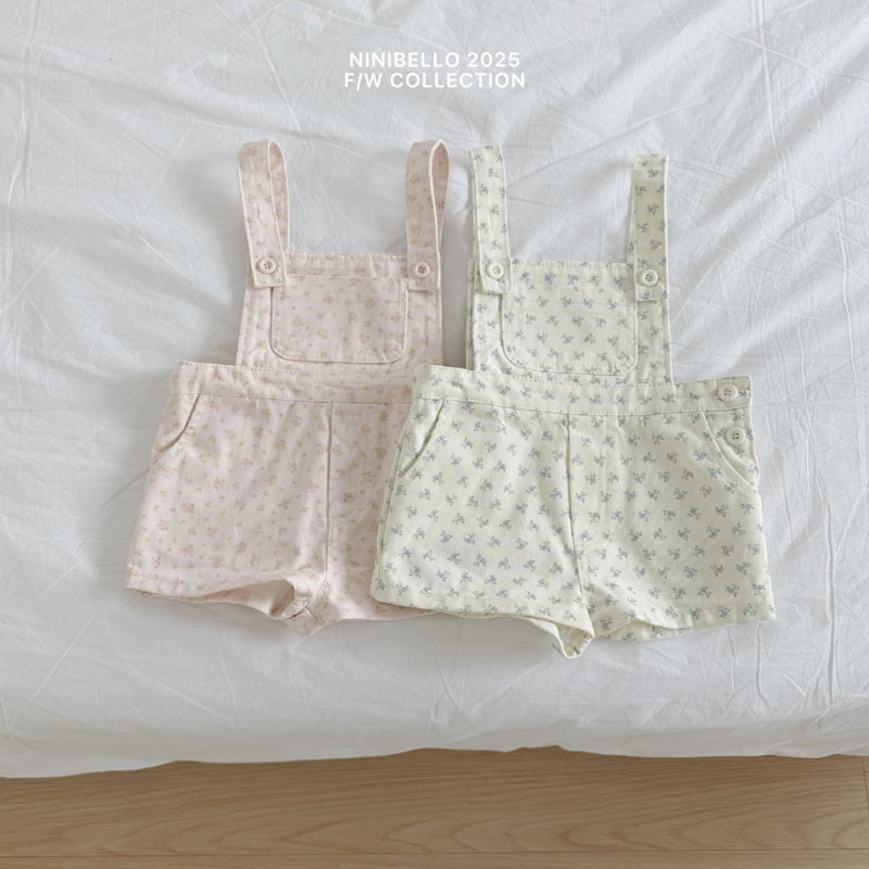Ninibello - Korean Children Fashion - #kidsstore - Blooming Overalls
