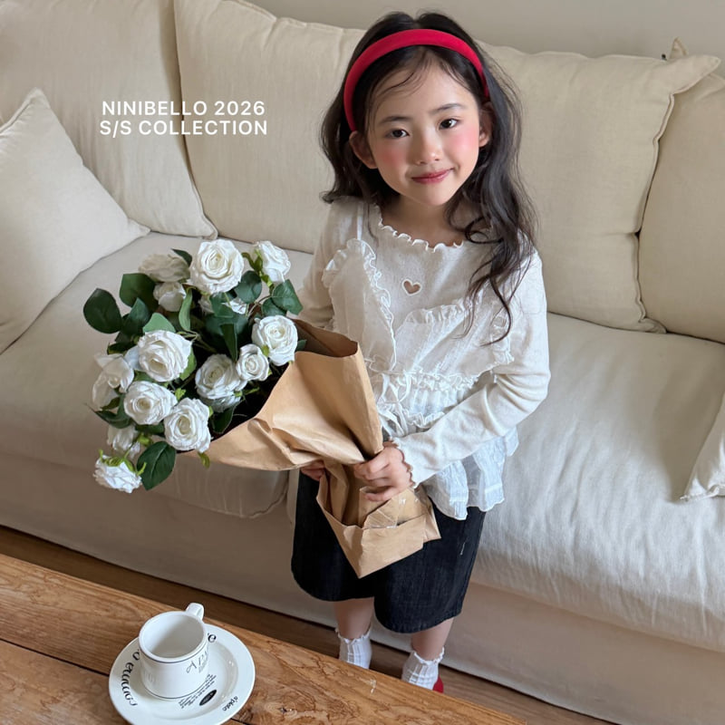 Ninibello - Korean Children Fashion - #kidzfashiontrend - Heart Punching Eyelet Tee - 12