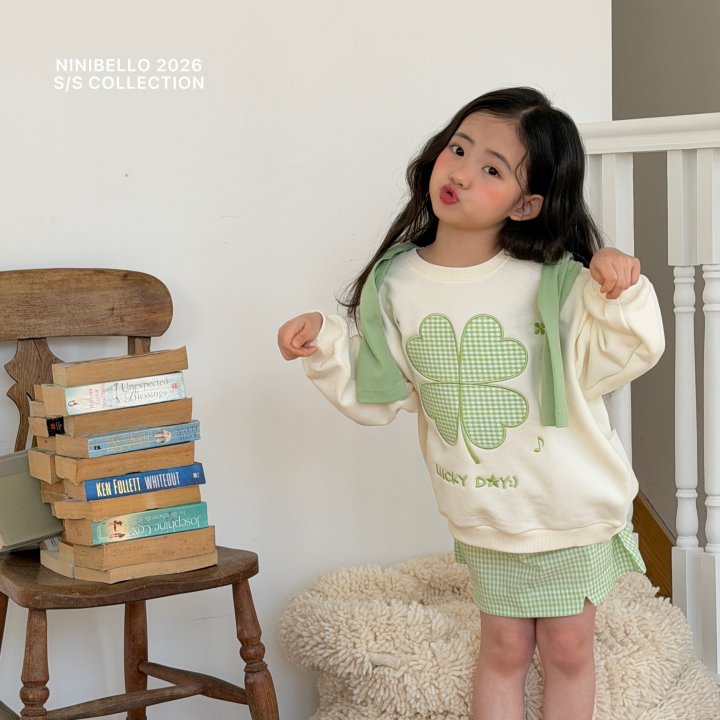 Ninibello - Korean Children Fashion - #littlefashionista - Lucky Sweatshirt - 7