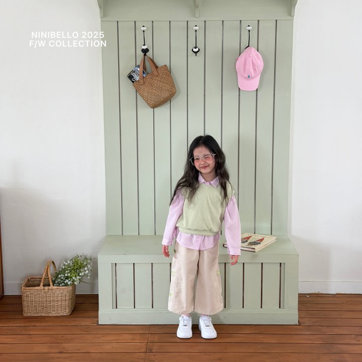 Ninibello - Korean Children Fashion - #magicofchildhood - Heart Embroidered Panel Pants - 3