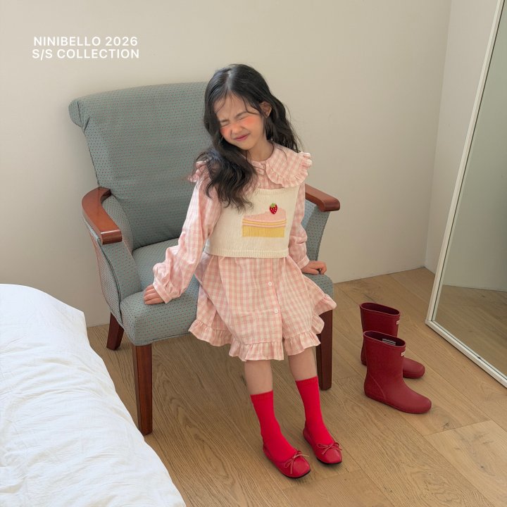 Ninibello - Korean Children Fashion - #magicofchildhood - Chou-Chou Check One-piece - 8