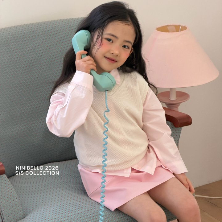 Ninibello - Korean Children Fashion - #minifashionista - Vanilla Cotton Shirt - 7