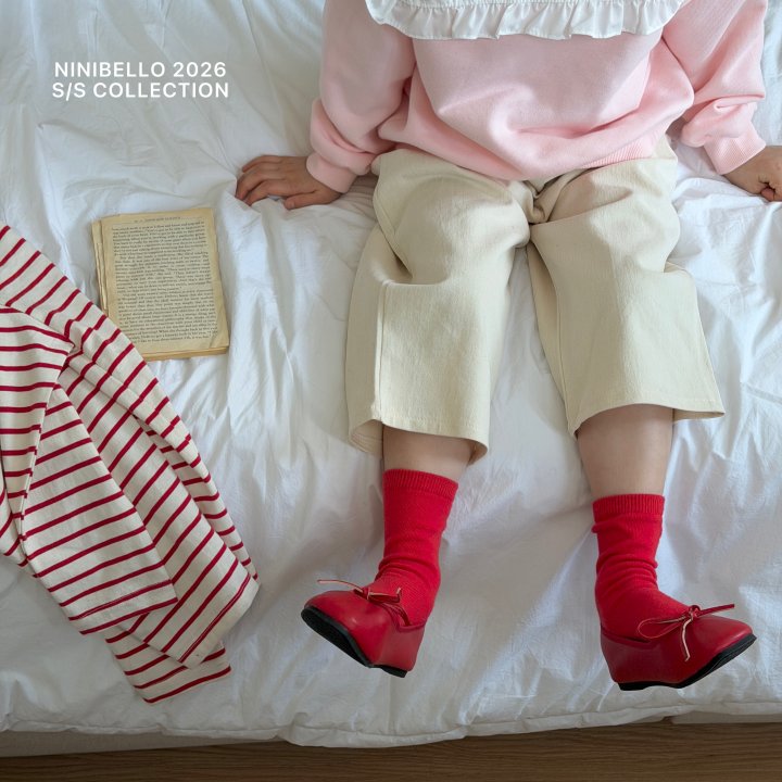Ninibello - Korean Children Fashion - #minifashionista - Heart Cork Socks (Basic) - 10