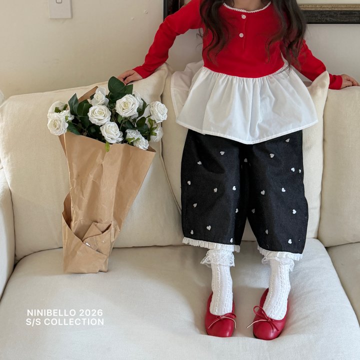 Heart Cookie Denim Pants by Ninibello for Child - view 3