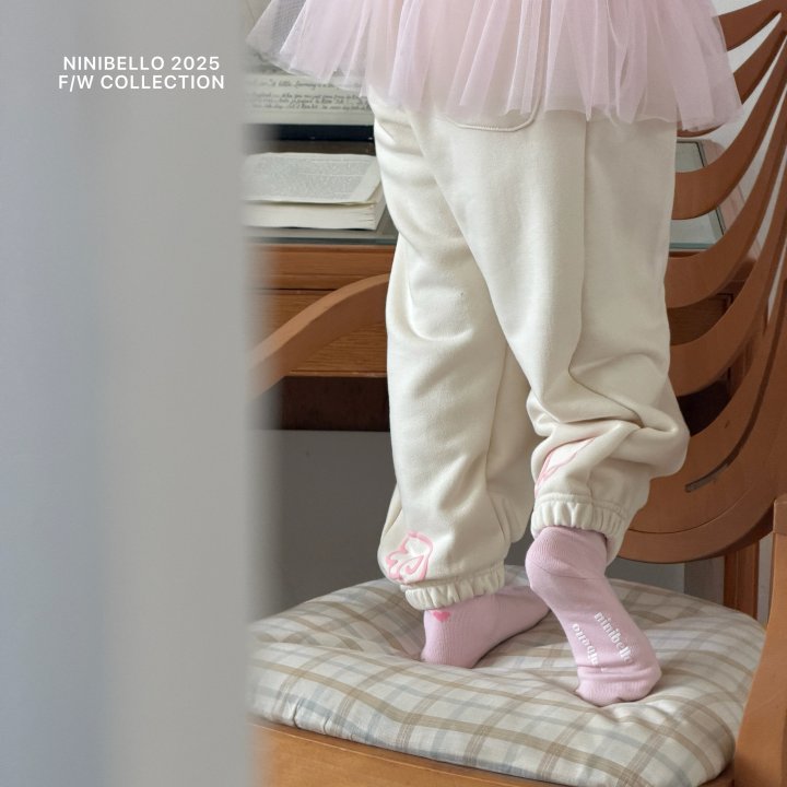 Ninibello - Korean Children Fashion - #prettylittlegirls - Angel Pintuck Jogger Pants - 8