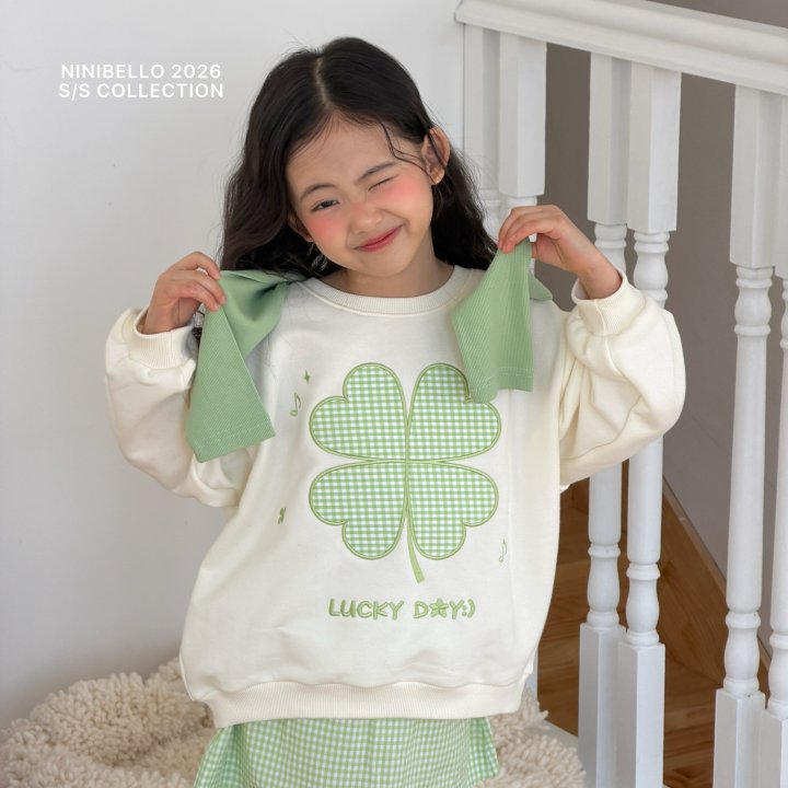 Ninibello - Korean Children Fashion - #prettylittlegirls - Lucky Sweatshirt - 10