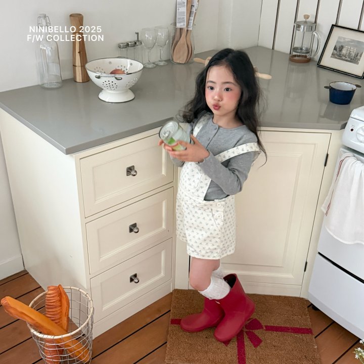 Ninibello - Korean Children Fashion - #minifashionista - Heart Button X Tee - 4
