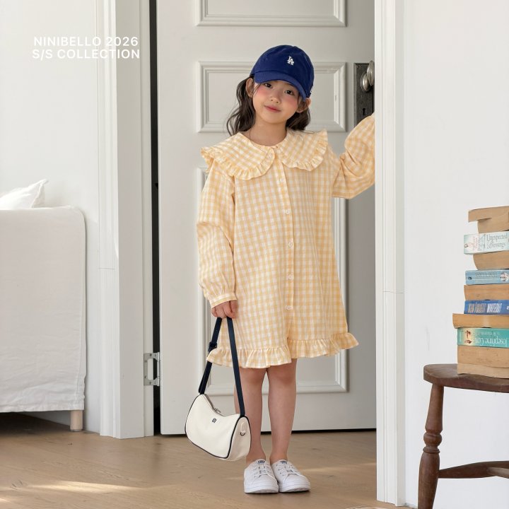 Ninibello - Korean Children Fashion - #todddlerfashion - Chou-Chou Check One-piece - 11